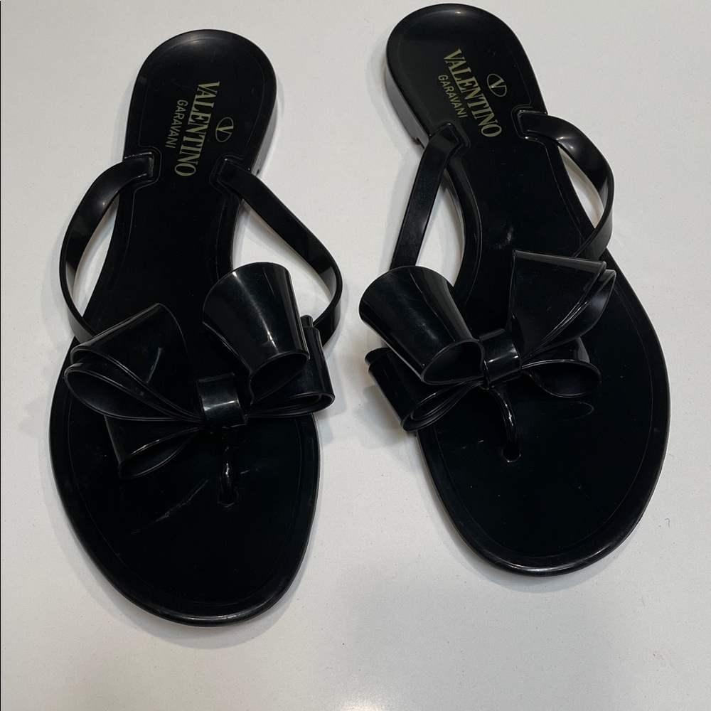 Valentino Women's Black Bow Sandals